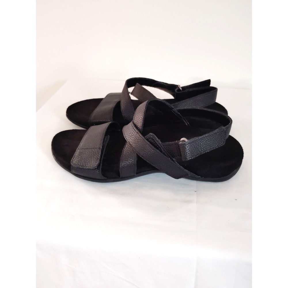 NWOT Vionic Raya Black Adjustable Supportive Preppy Resort Orthotic Sandals 7 - Picture 9 of 12